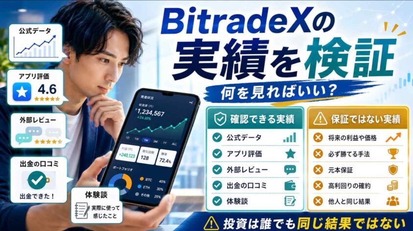 Bitradexの実績を検証する要点