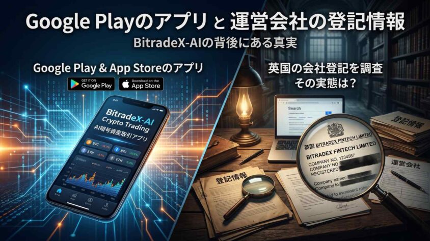 Google Playのアプリと運営会社の登記情報