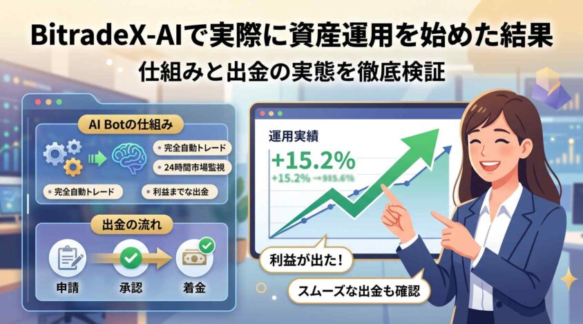 BitradeX-AIで実際に資産運用を始めた結果