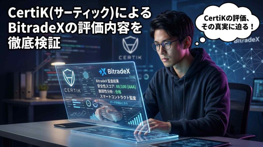 certik(ｻｰﾃｨｯｸ)によるBitradeXの評価内容を徹底検証