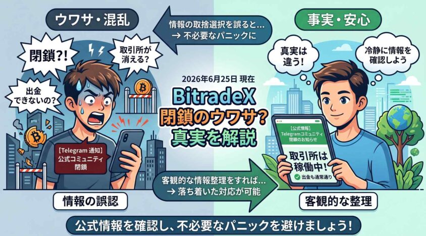 BitradeXは閉鎖した？