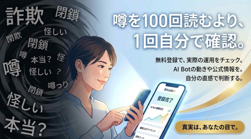 無料登録で実際の運用状況を自分で確認する手順