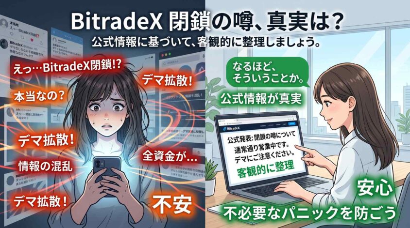 BitradeXは閉鎖した？
