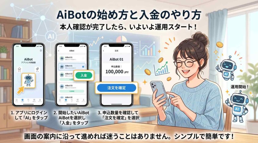 AiBotの始め方と入金のやり方