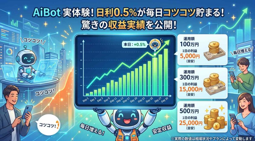 AiBotの日利と実際の収益実績