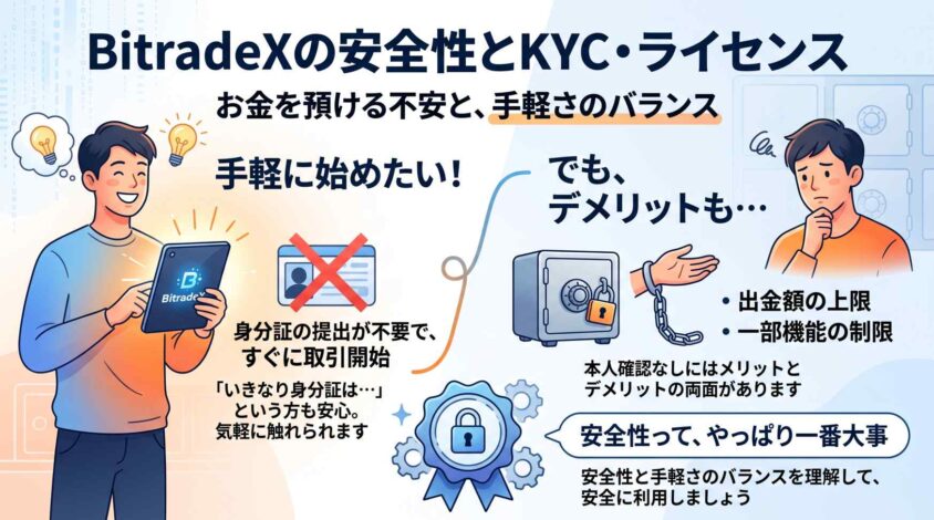 BitradeXの安全性とKYC・ライセンス