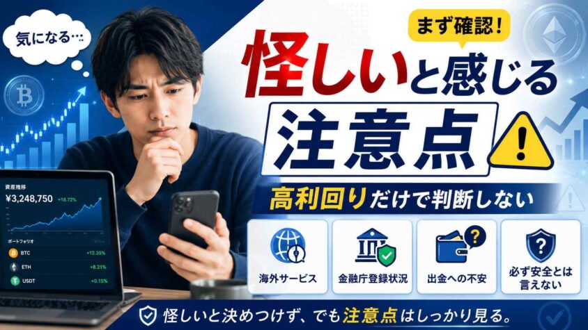 怪しいと感じる注意点