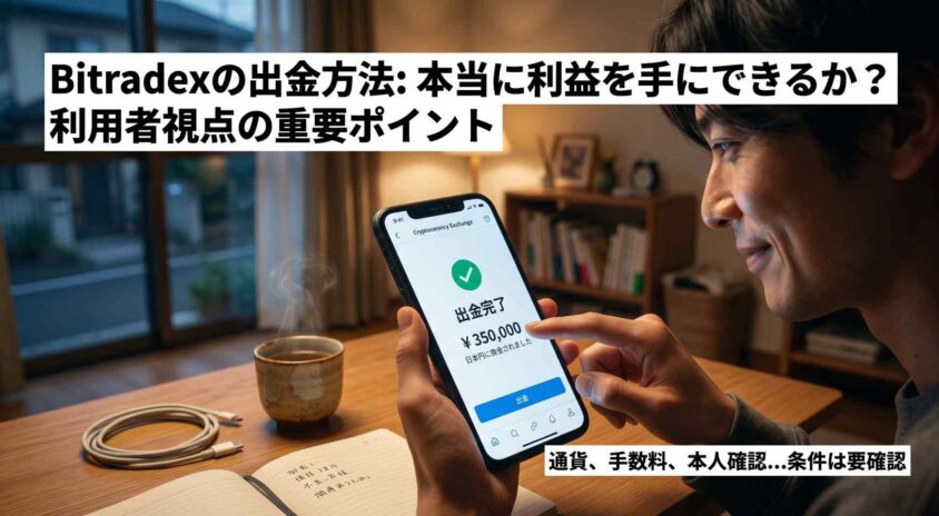 Bitradexの出金方法