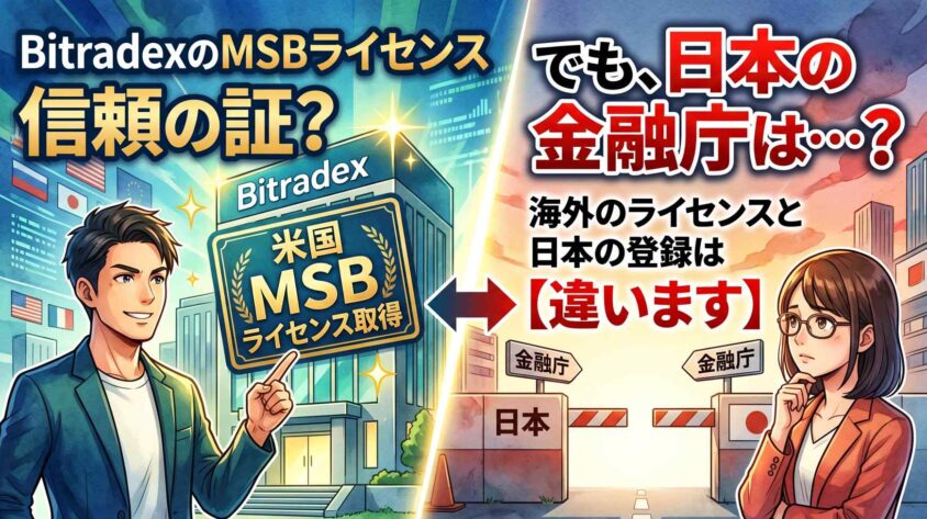 BitradexのMSBライセンス
