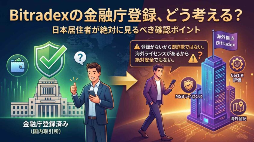 Bitradexの金融庁登録