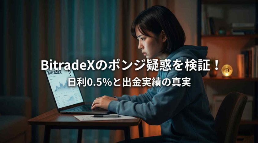 BitradeXのポンジ疑惑を検証
