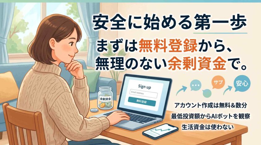 無料登録から始める安全な参加方法