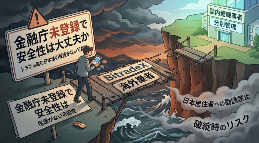 金融庁未登録で安全性は大丈夫か