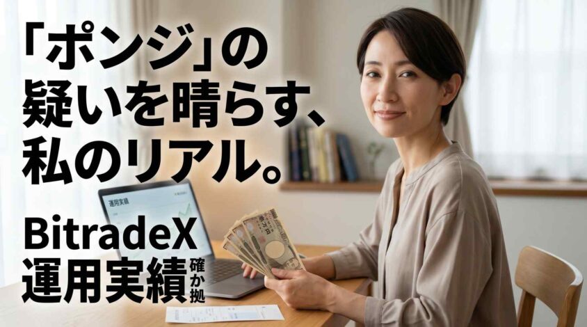 BitradeXがポンジでない根拠と実際の運用実績