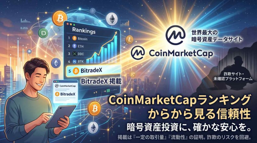 CoinMarketCapのランキングから見る信頼性