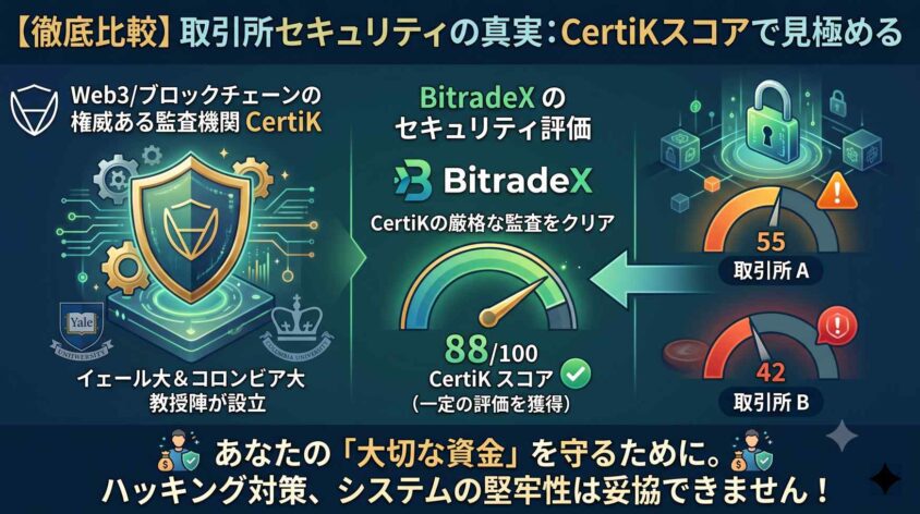 CertiKスコアで比較する取引所のセキュリティ