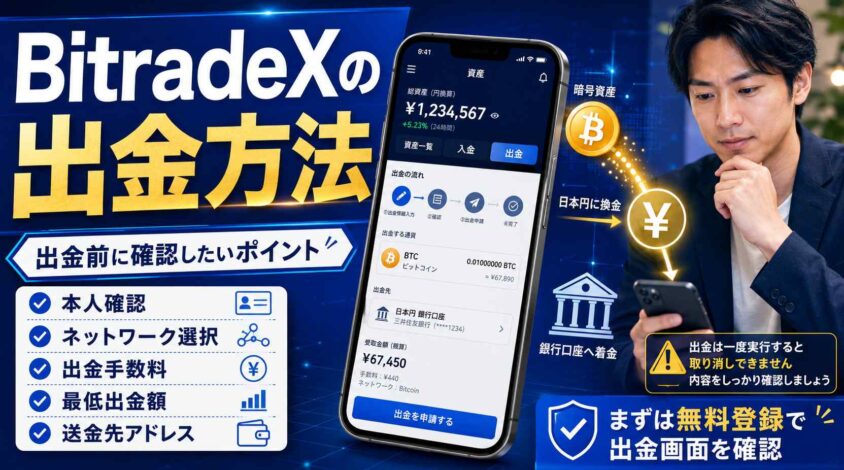 bitradexの出金方法