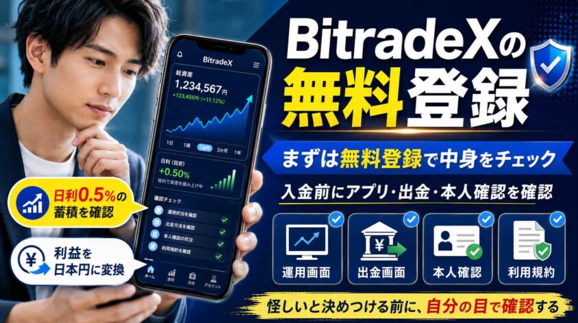 bitradexの無料登録
