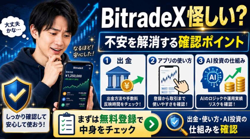 bitradex怪しい不安の解消