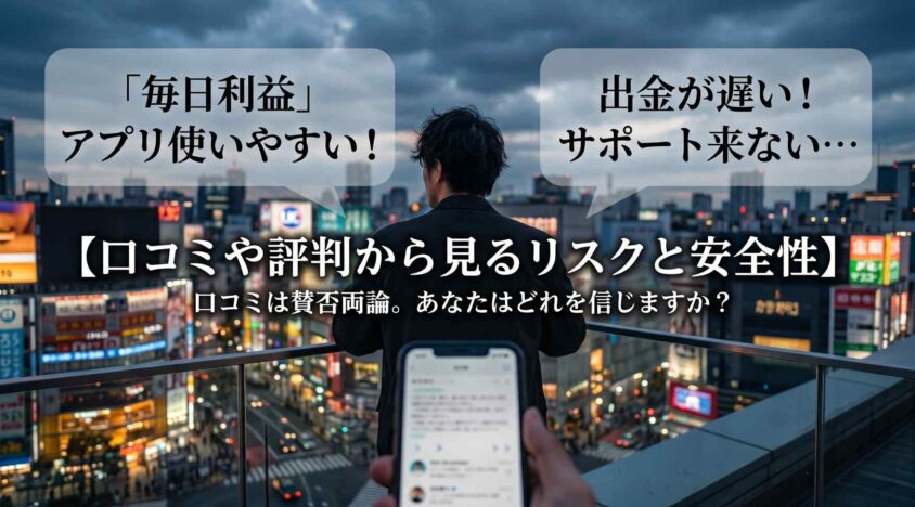 口コミや評判から見るリスクと安全性