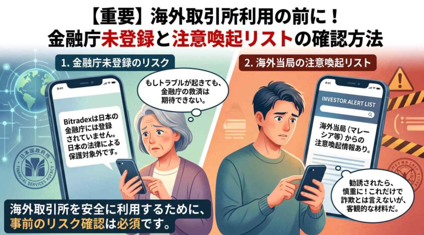 金融庁未登録と海外注意喚起リストの確認方法