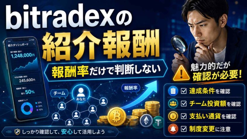 bitradexの紹介報酬