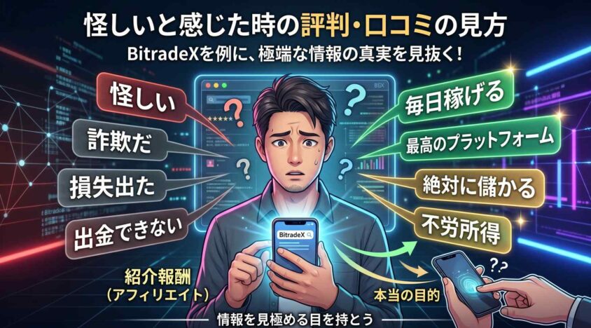 怪しいと感じたときの評判や口コミの見方