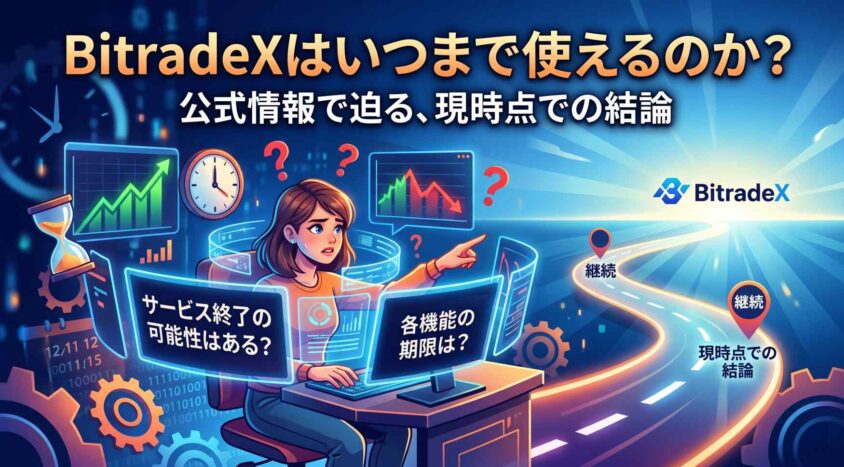 BitradeXはいつまで使えるのか現時点での結論