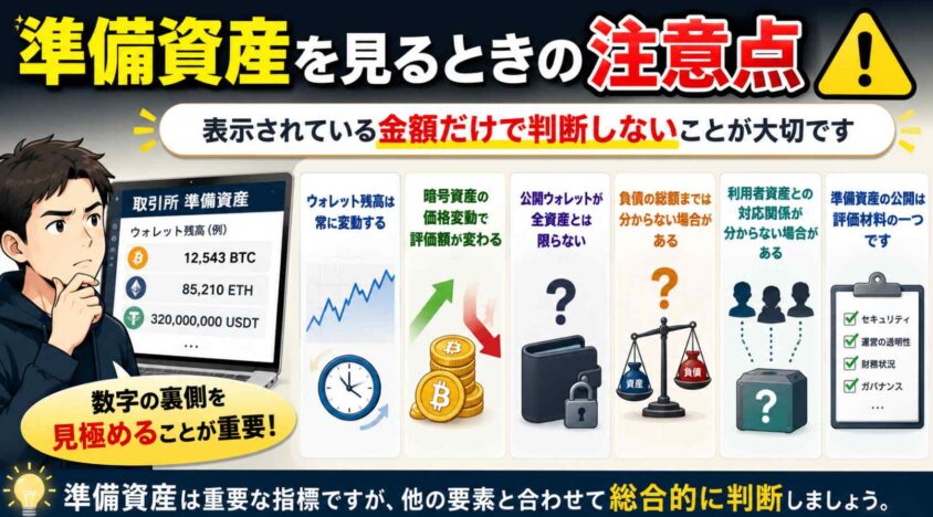 準備資産を見るときの注意点