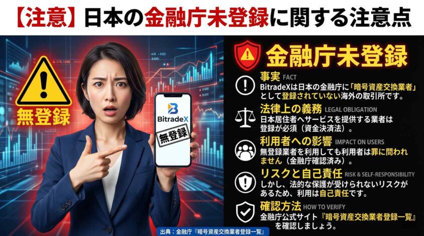 日本の金融庁未登録に関する注意点
