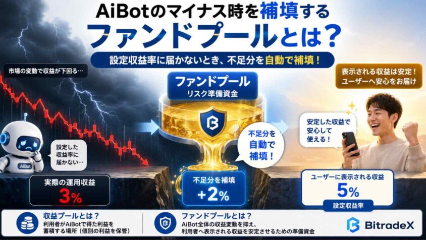 AiBotのマイナス時を補填するファンドプールとは