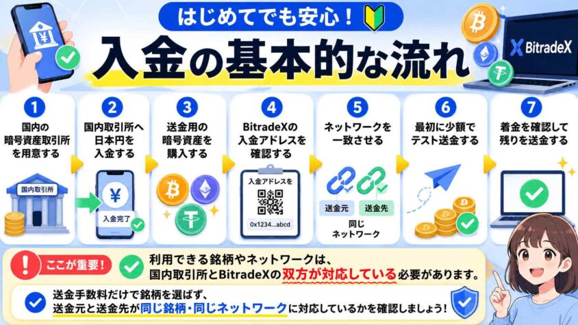 入金の基本的な流れ
