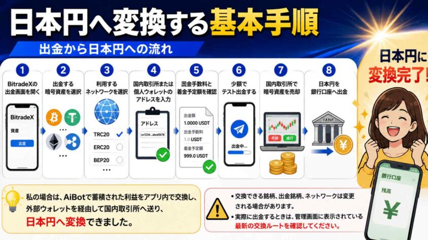 日本円へ変換する基本手順