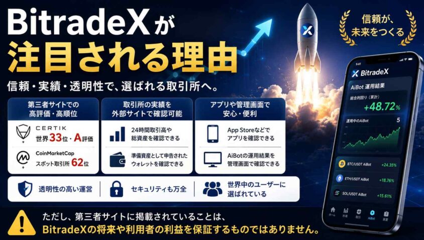 BitradeXが注目される理由