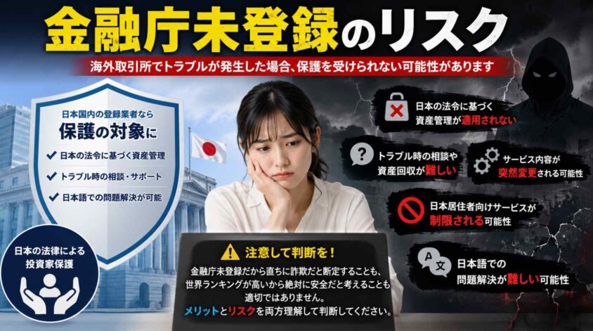 金融庁未登録のリスク