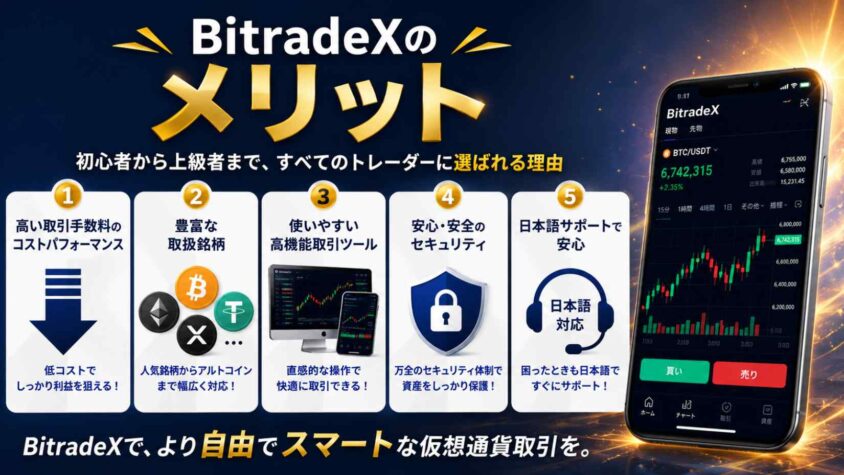 BitradeXのメリット