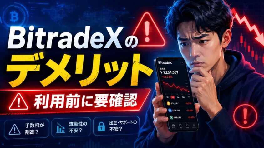 BitradeXのデメリット