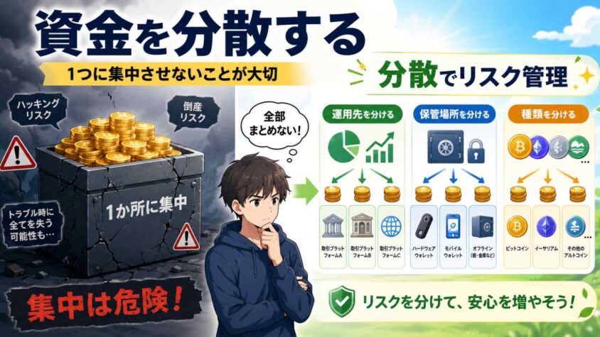 資金を分散する
