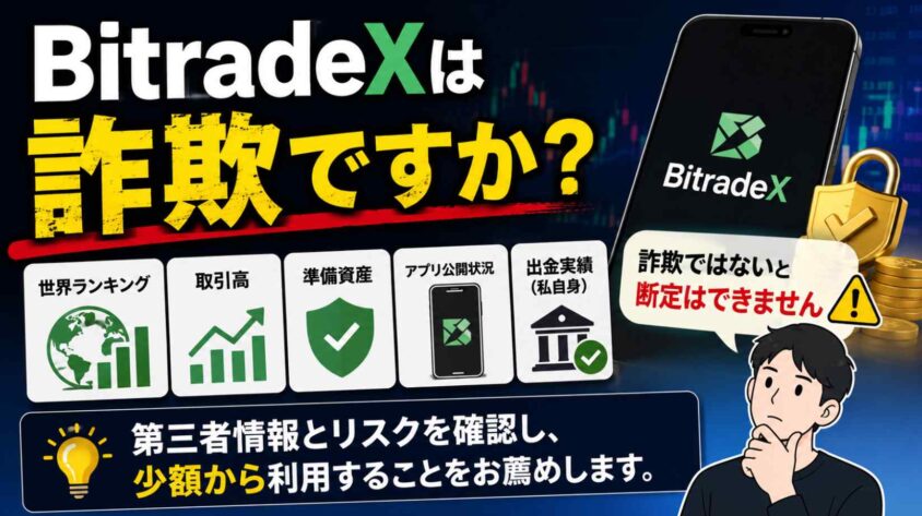 BitradeXは詐欺ですか?