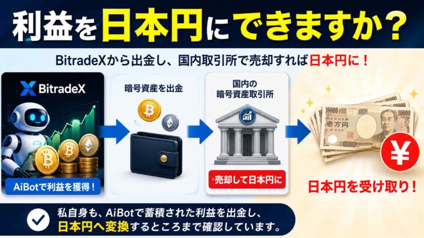 利益を日本円にできますか?