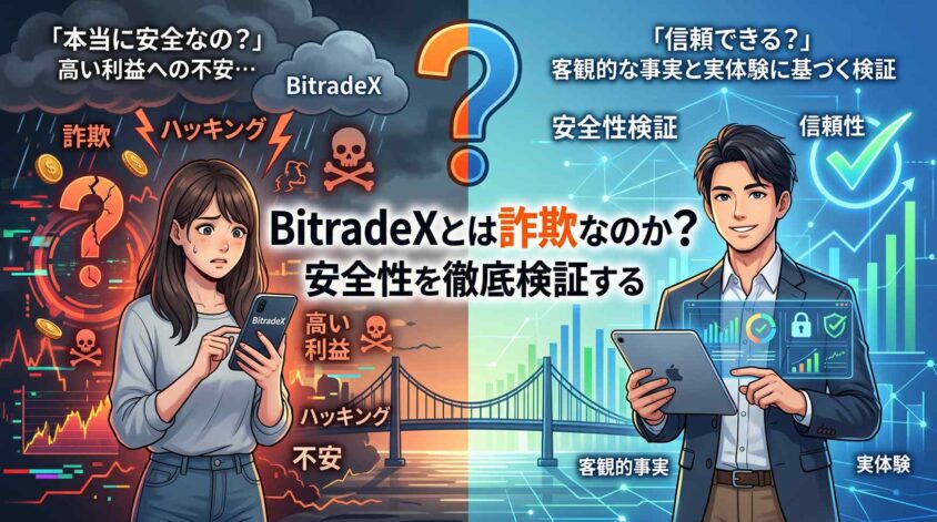 BitradeXとは詐欺なのか安全性を検証する
