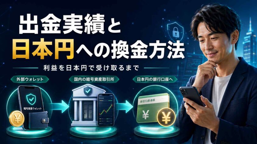 出金実績と日本円への換金方法