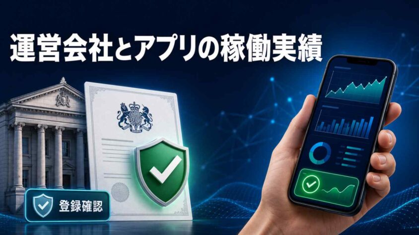 運営会社とアプリの稼働実績