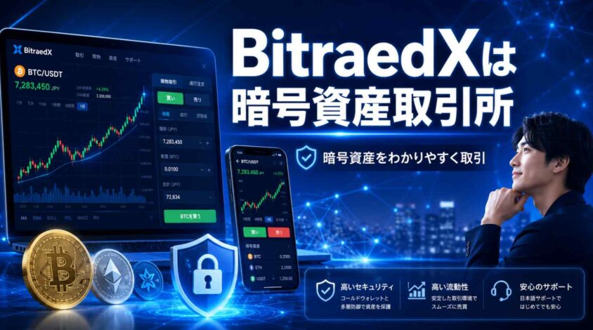 BitraedXは暗号資産取引所