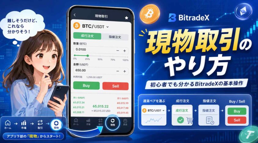 現物取引のやり方