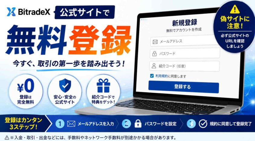 公式サイトで無料登録