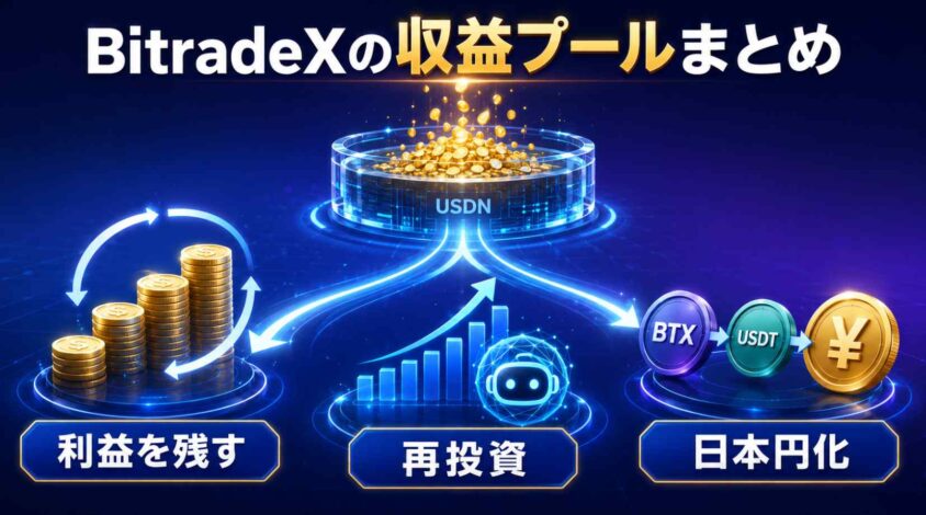 BitradeXの収益プールまとめ
