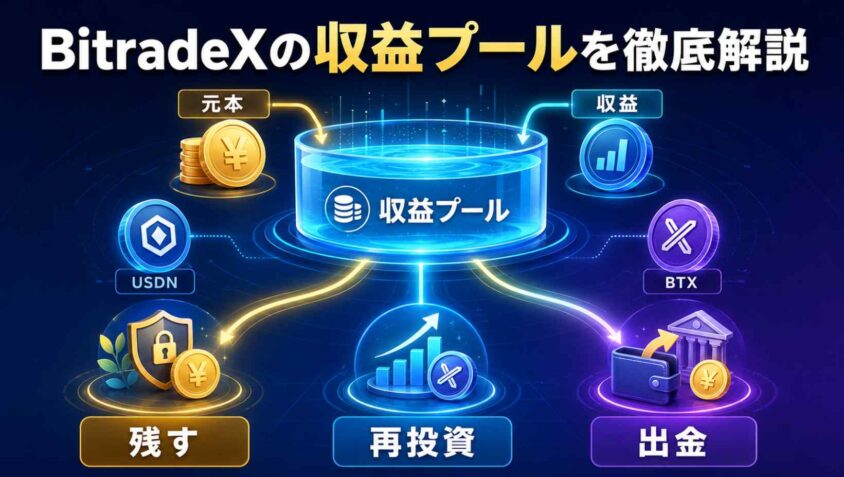 BitradeXの収益プールを徹底解説