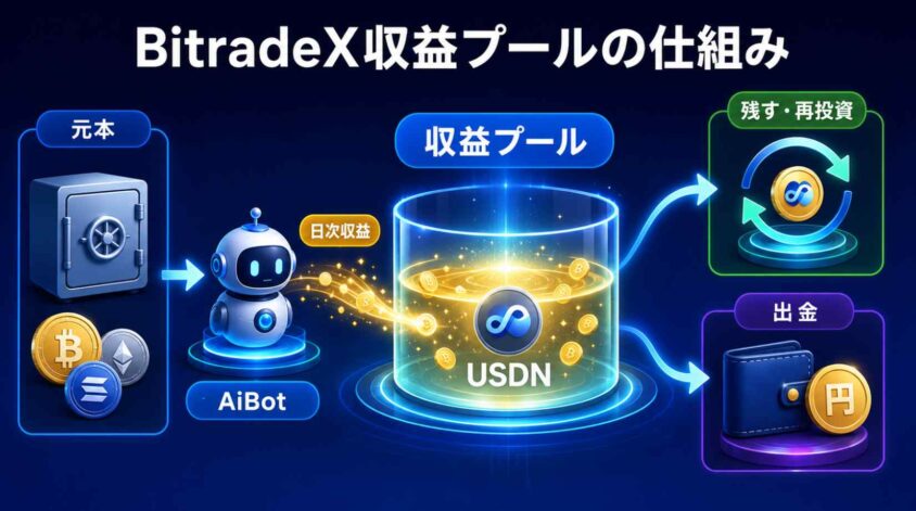 BitradeX収益プールの仕組み