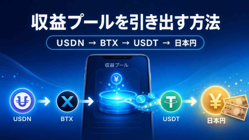 BitradeXの収益プールを引き出す方法